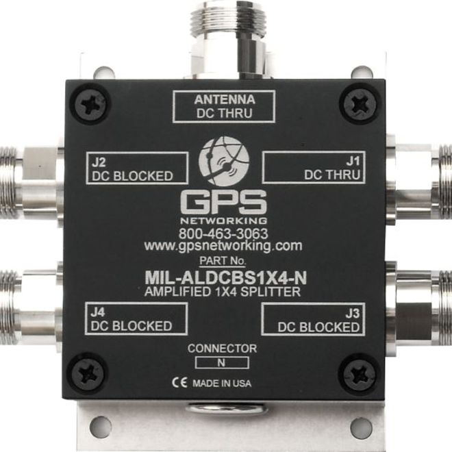 Military GPS Splitter - 1 input, 4 Output - Mil Spec GPS